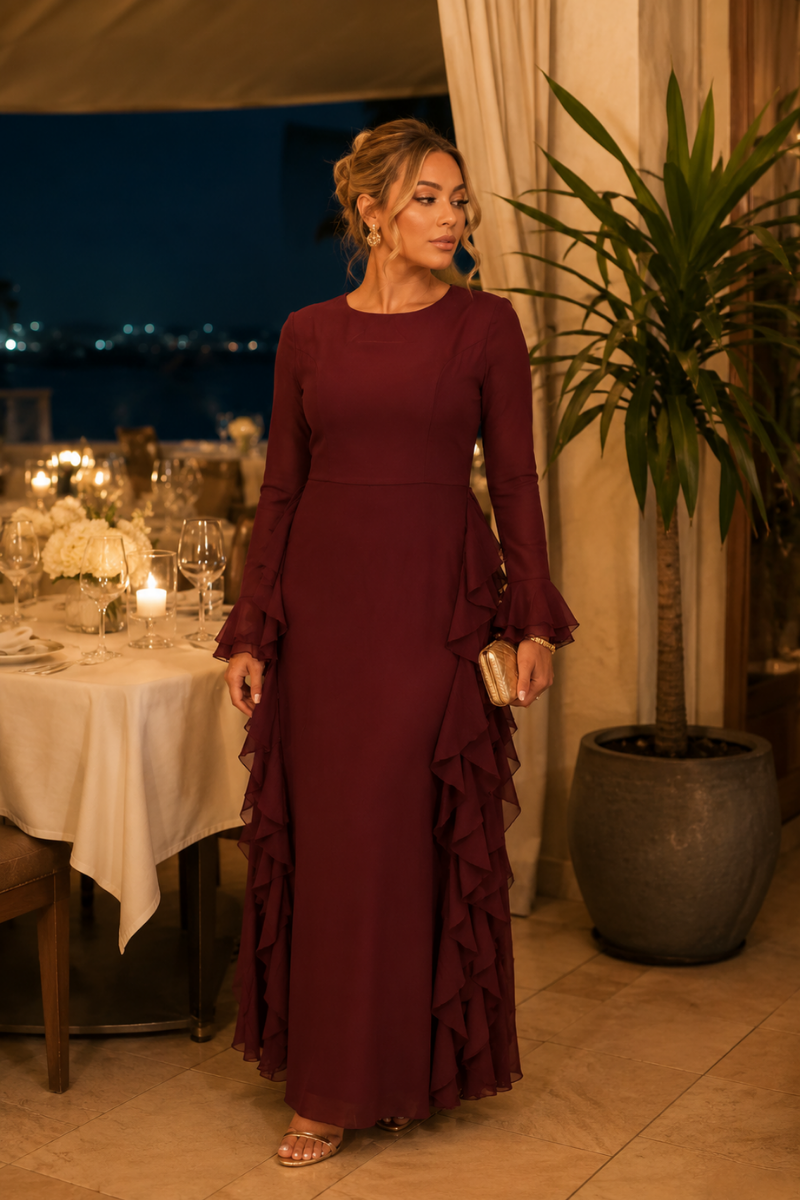 Arielle Ruffle Maxi