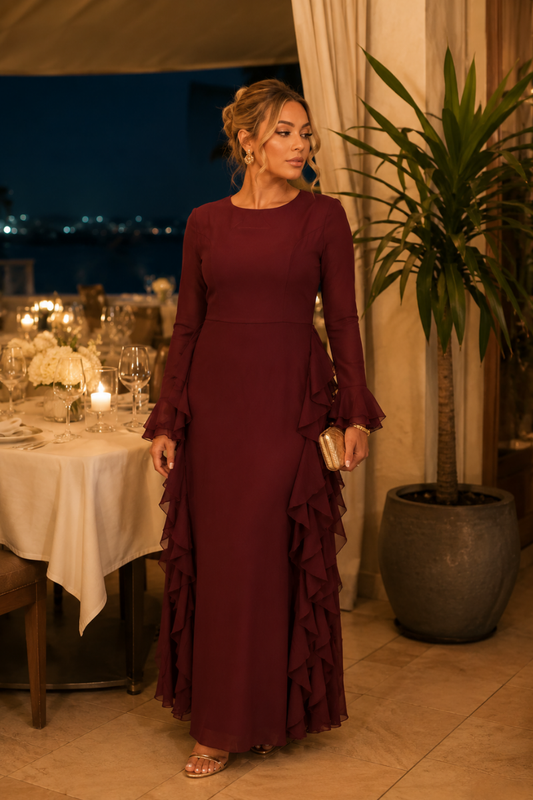 Arielle Ruffle Maxi