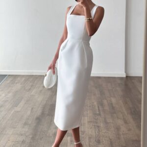 Cape Midi Dress