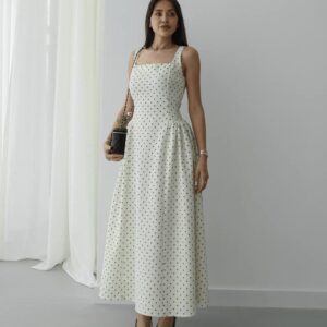 Polkish Maxi Dress